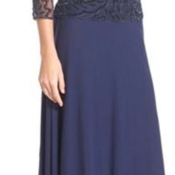 Navy Blue sequin dress by Pissarro Nights size 8 - Picture 9 of 14